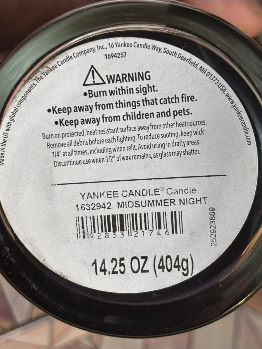 Yankee Candle indulge deep